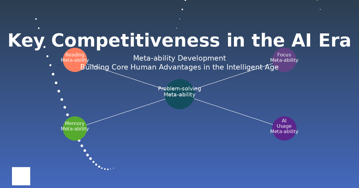 Key Competitiveness in the AI Era: Cultivating and Enhancing Meta-abilities